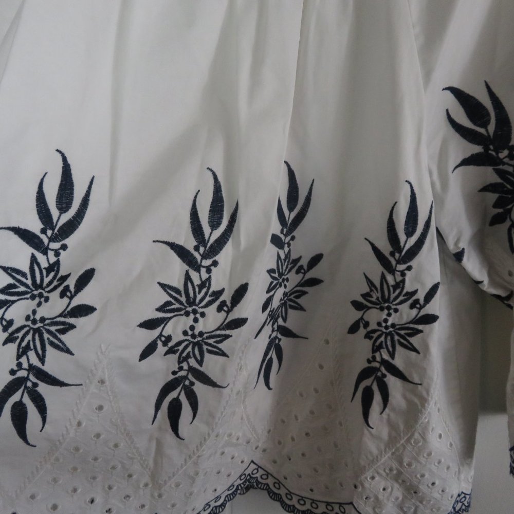 Moon River Peasant Top Blouse Size S - Picture 5 of 5